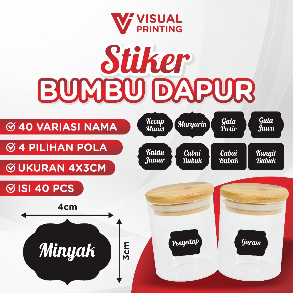 

Stiker Label Bumbu Dapur / Stiker Bumbu Dapur Toples / Stiker Penanda Bumbu