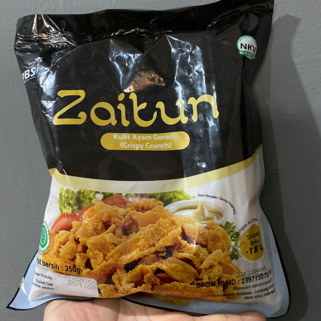 

Zaitun Crispy Crunch/Kulit Ayam Goreng 250 Gram