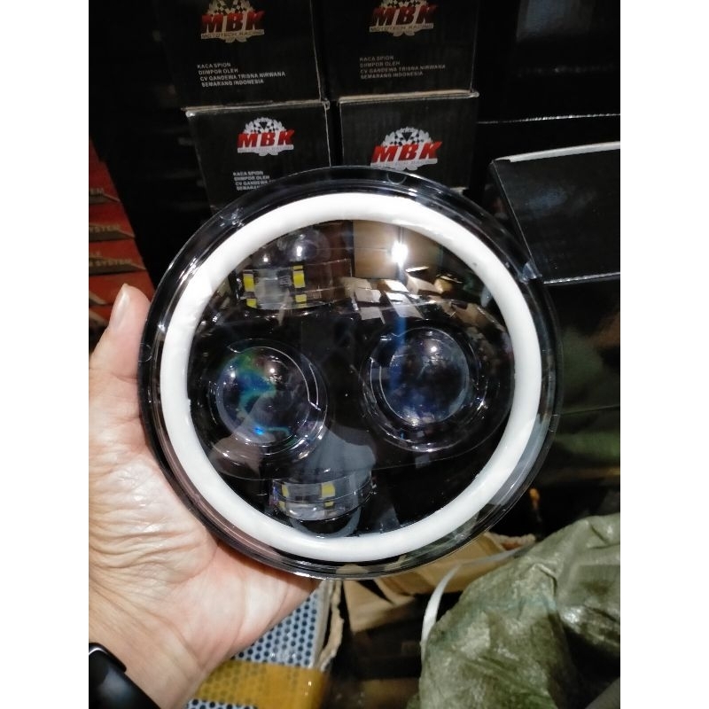 lampu depan Daymaker LED 5,7 inch PNP cb motor mobil