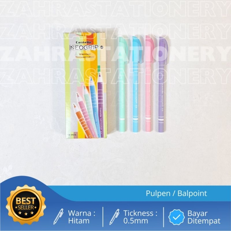

Standard Pulpen / Ballpoint Castello Neogrip Tip 0.5mm