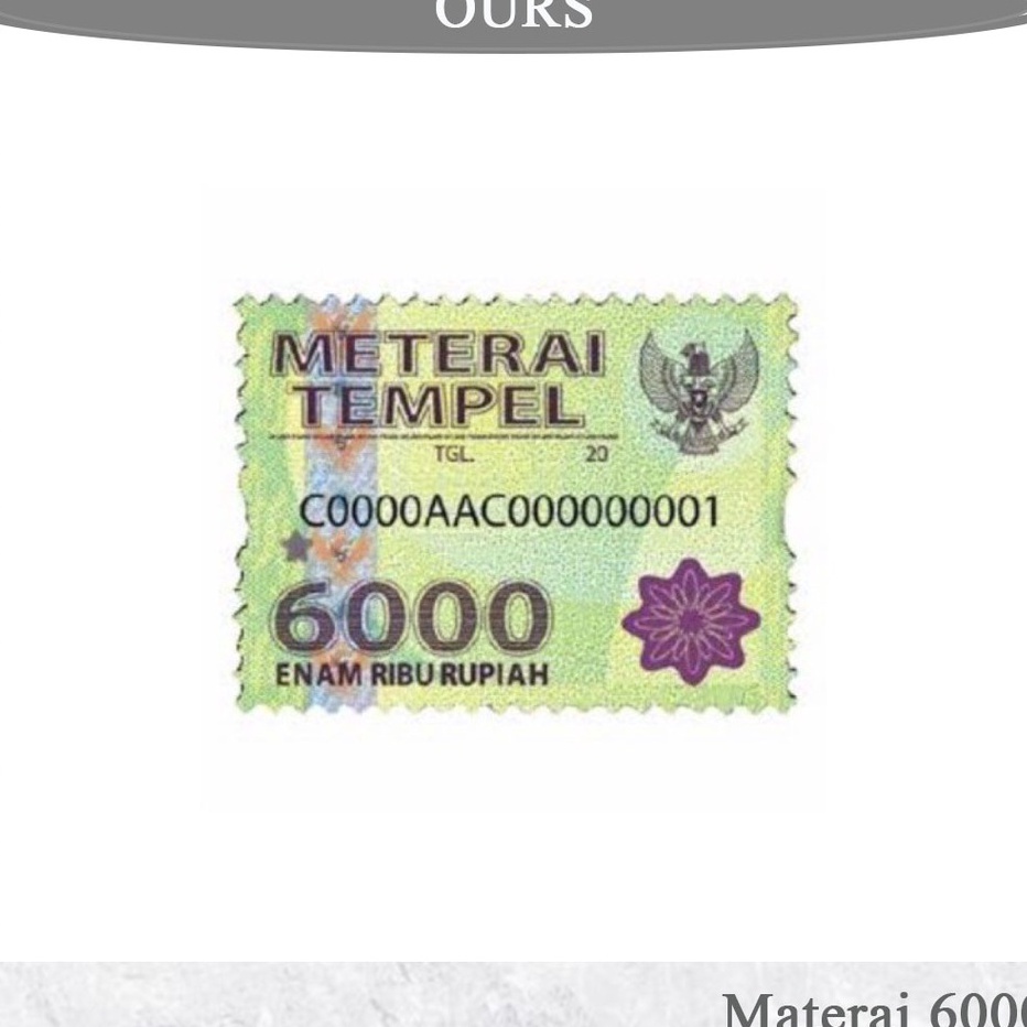 

Sale MATERAI 6 READY STOK BELI MATERAI POS 6