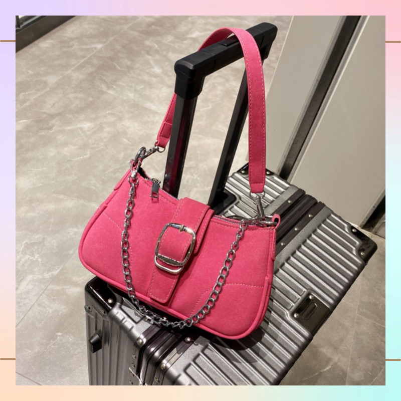 ❀ MILLIE BAG Tas Pesta / Tas Korean Import / Millie Bags Rose Red / Shoulder Bags