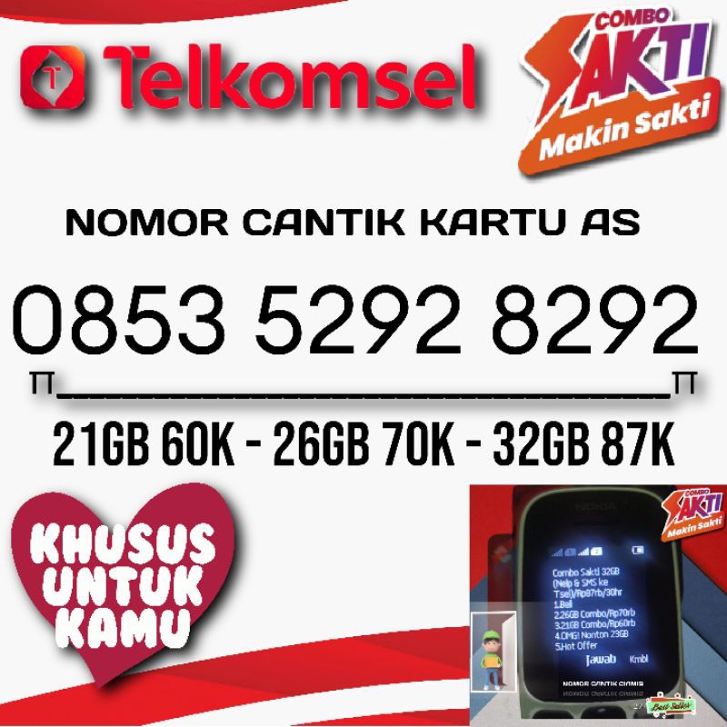 Kartu Sakti Telkomsel Nomor Cantik Telkomsel