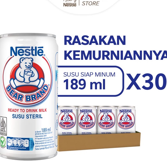 

Terlaris BEAR BRAND Susu Kaleng Susu Beruang Susu Steril 189ml x 3 pcs