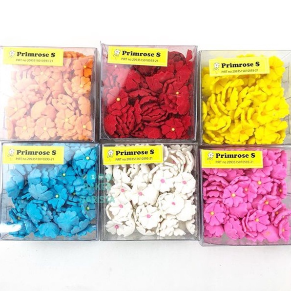 

Terkini Gumpaste bunga primrose S hiasan kue bunga cake topper