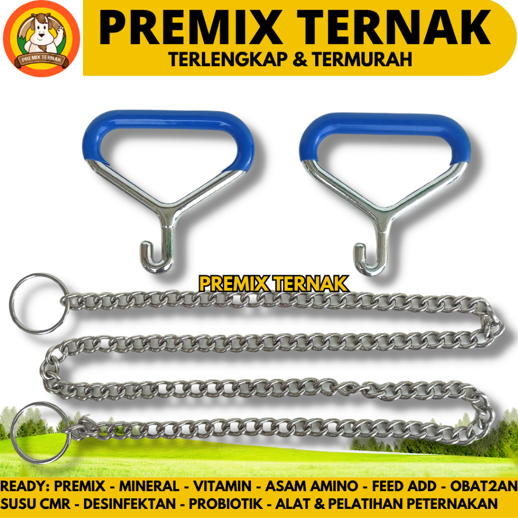 CALF PULLER CHAIN Stainless Steel - Rantai Alat Menarik Pedet Anak Sapi Kerbau - Cow Delivery Tool