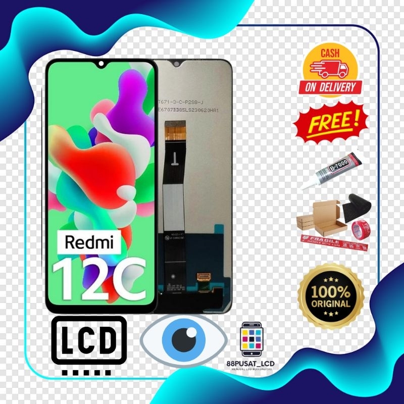LCD FULLSET XIAOMI REDMI 12C /REDMI 10C / POCO C40 / POCO C40 ORIGINAL