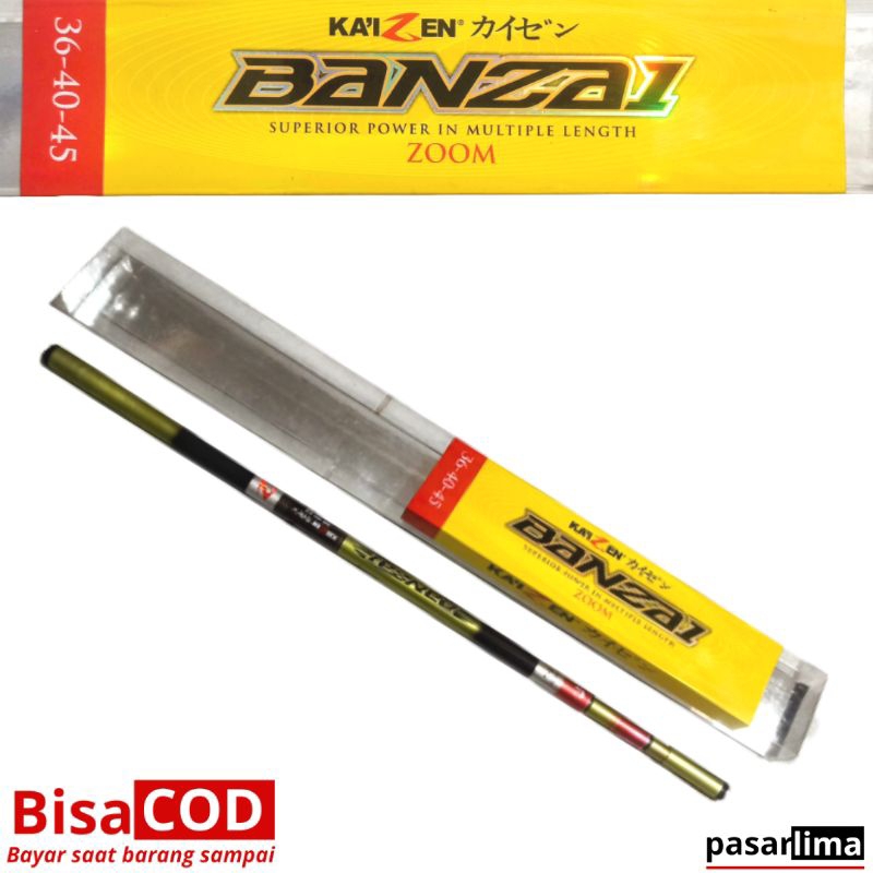 KAIZEN BANZAI 450 Joran pancing tegek carbon ZOOM