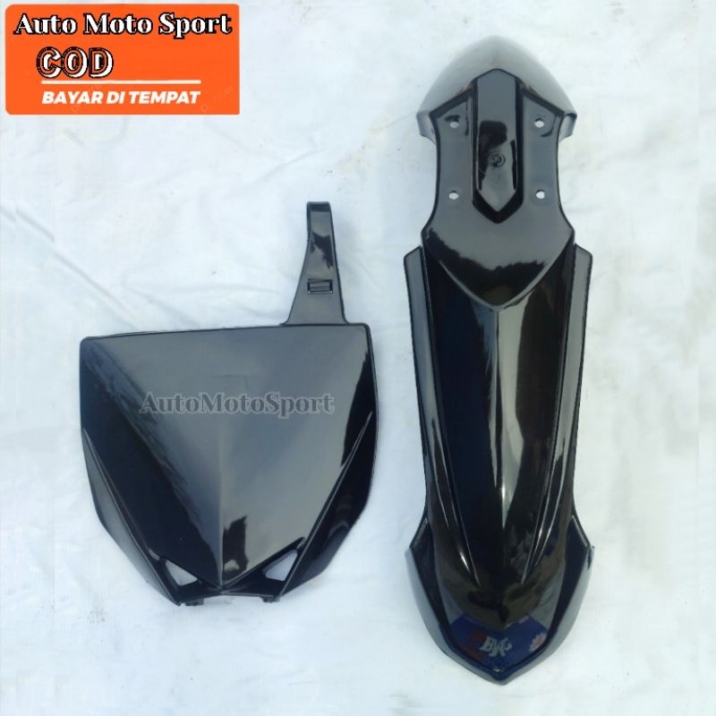 Spakbor Depan YZ 85 New Dan Papan Nomor YZ 85 Supermoto KLX BF Dtracker