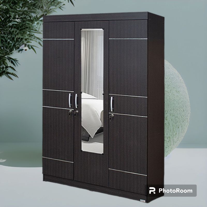 lemari pakaian 3 pintu, lemari pakaian + kaca, lemari pakaian gantungan, lemari pakaian 3 pintu part