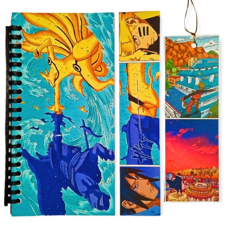 

NOTEBOOK RING BINDER ANIME NARUTO A5 50 GARIS DUA