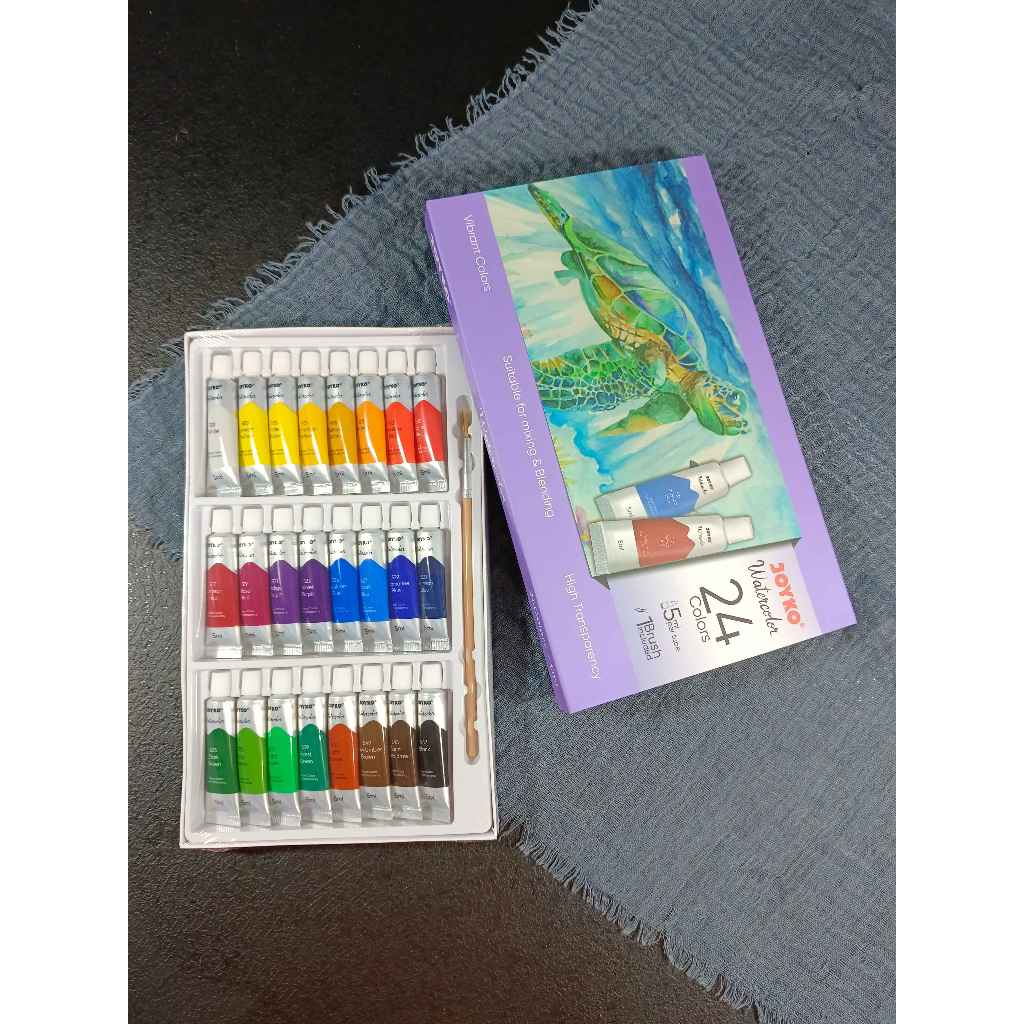 

(SET) Watercolor Joyko WC-4-24 / Watercolor Set Cat Air Joyko WC-4-24