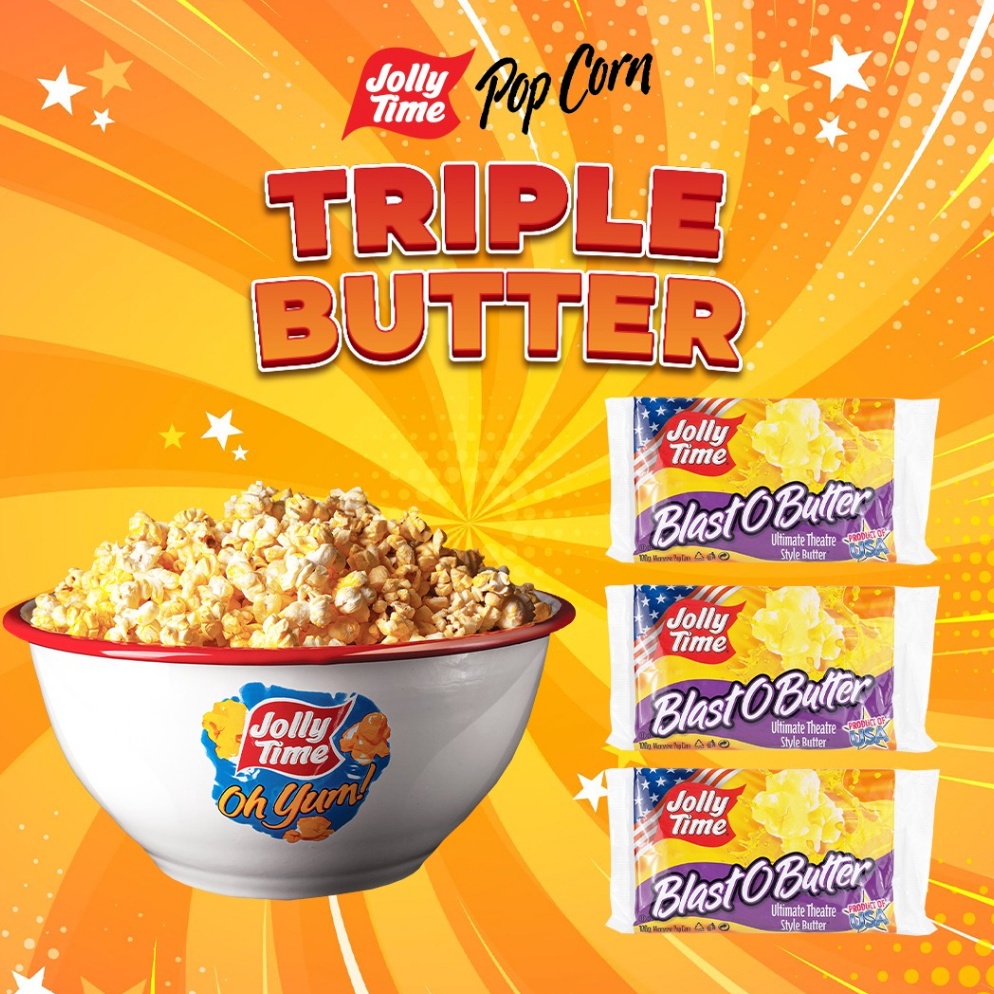 

H4rga Prmo Jolly Time Paket Triple Butter 3BOB Mircowave Popcorn Live Diminati