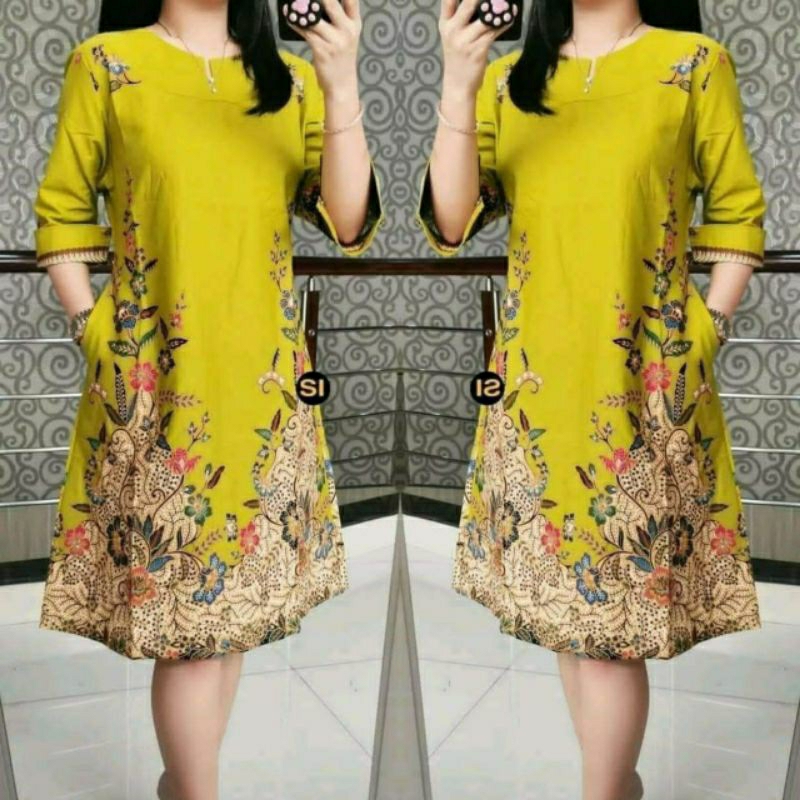 TUNIK BATIK SHANAYA / DRESS BATIK CANTIK TERLARIS