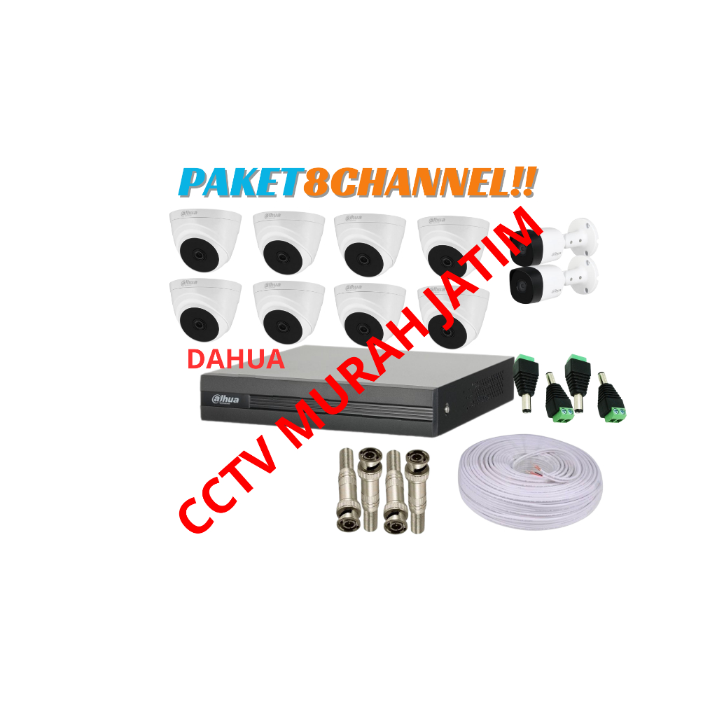 paket cctv dahua 8 channel (2mp)