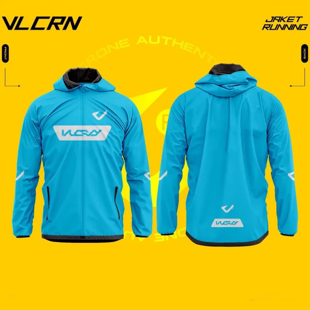 JAKET RUNNING JAKET OLAHRAGA RUNNING JACKET VELCRONE