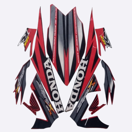 Striping Stiker List Body Standar Motor Honda Supra X 125 R 2006 Standar List Stiker Supra X 125 R 2