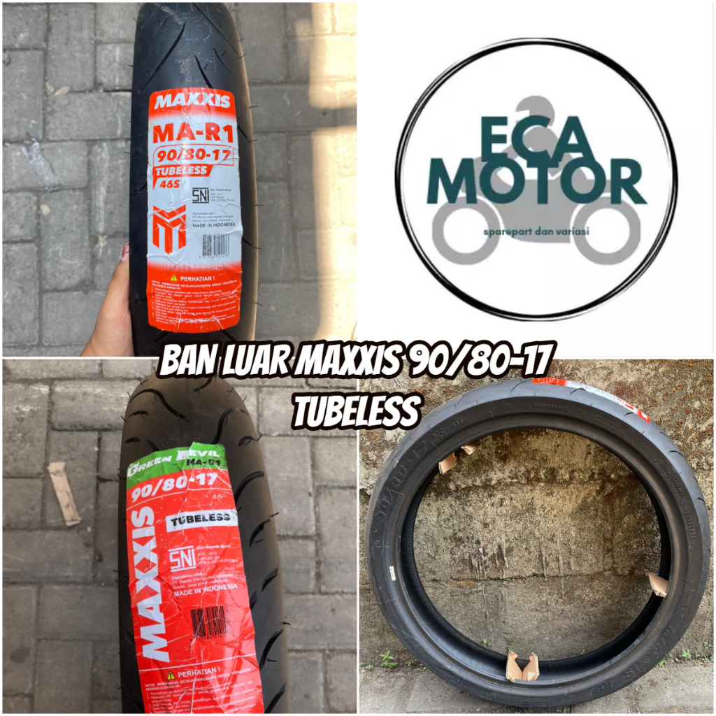 BAN LUAR MAXXIS 90/80-17  BAN BEBEK TUBELESS || BAN LUAR DEPAN BELAKANG MAXXIS 90/80-17 TUBLESS
