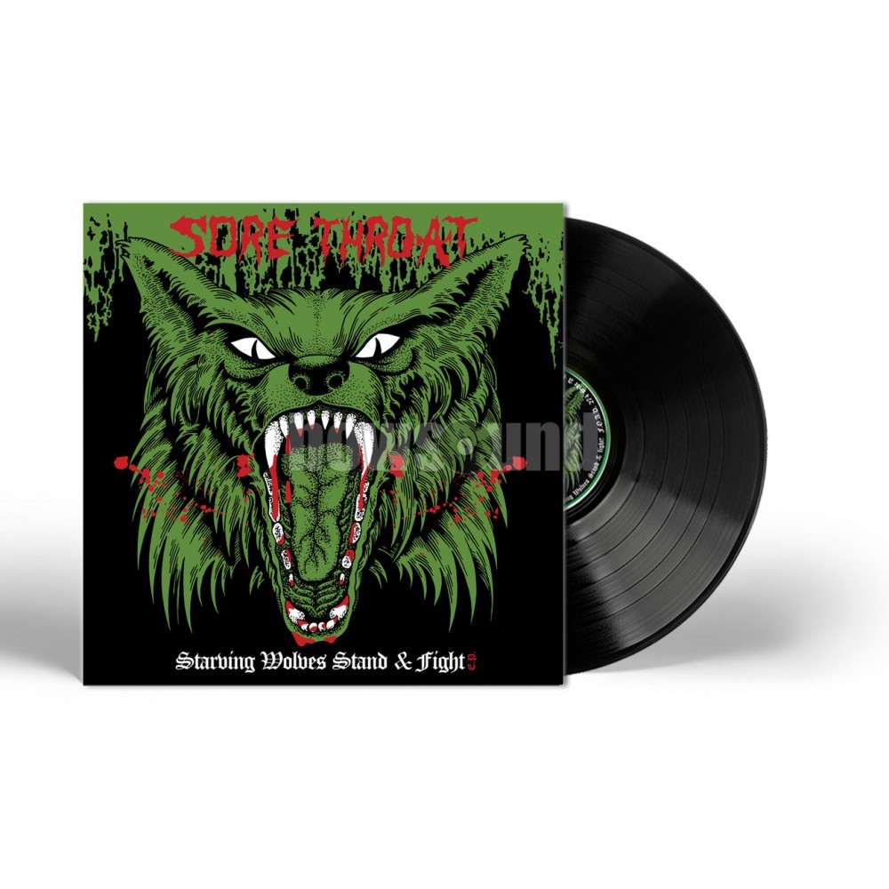 VINYL - SORE THROAT - STARVING WOLVES STAND & FIGHT (BLACK LP)
