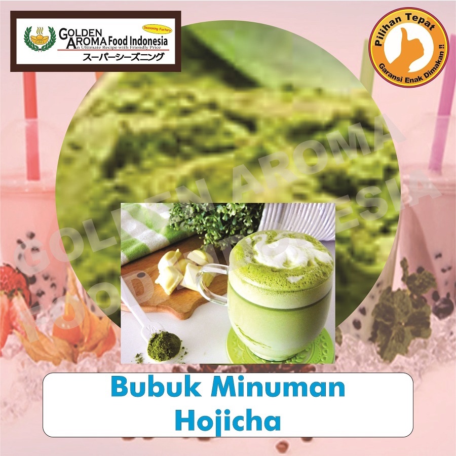 

Bubuk Minuman Hojicha 500gr Serbuk Minuman Green Tea Rasa Hojicha Drinking Powder Premium Hojicha