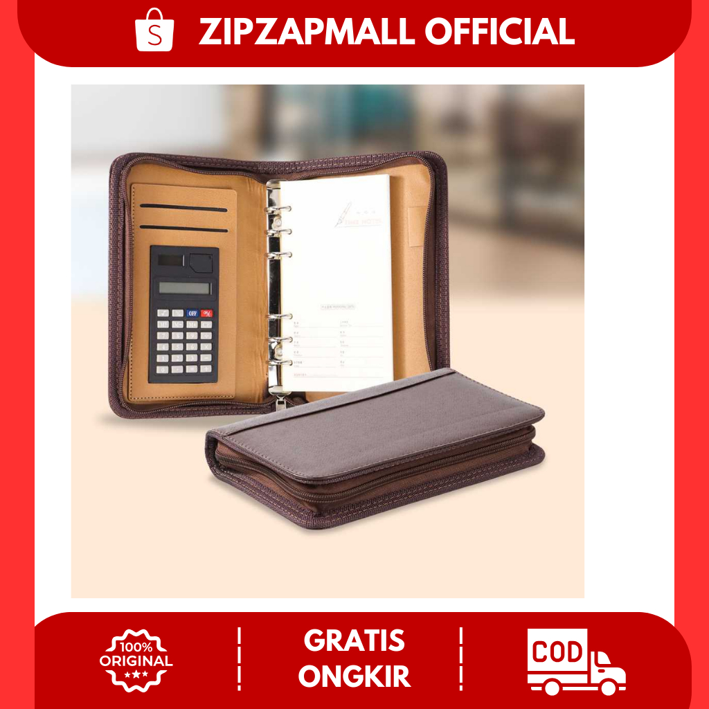 

Buku Catatan Note Cover Kulit Sintetis dengan Kalkulator / Buku Catatan Binder Note Cover Kulit Kalkulator Tahan Lama Notes Kertas Many Slot Catat Rapat Book Kuliah Kerja Belajar Perusahaan / Buku Catatan Binder Slot Kakulator Penampilan Elegan Awet Mur