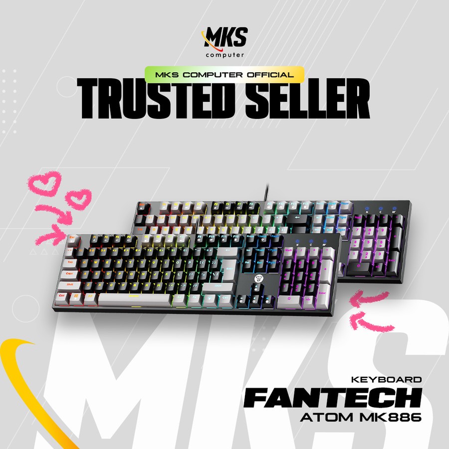 Fantech ATOM MK886 RGB Gaming Mechanical Keyboard Full Size