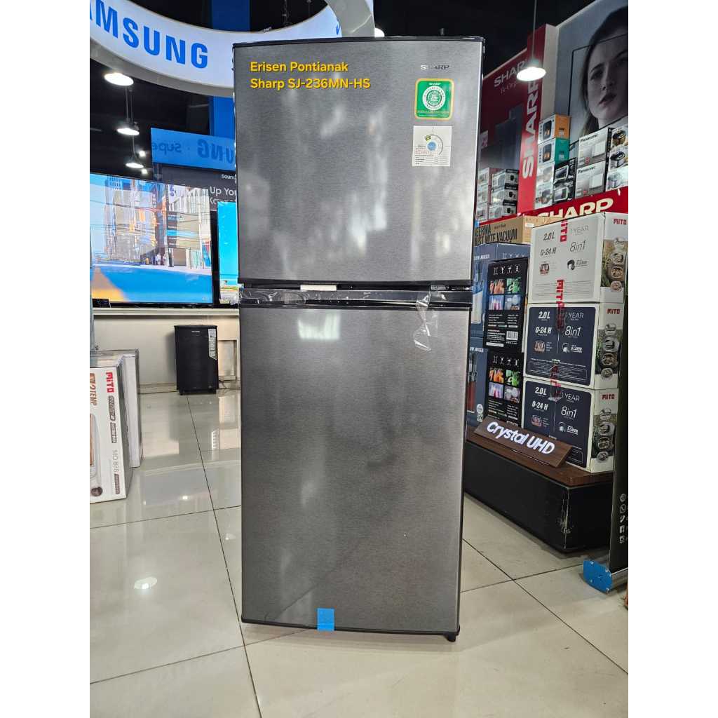 KULKAS SHARP 2 PINTU SJ-236MN-HS  NO FROST