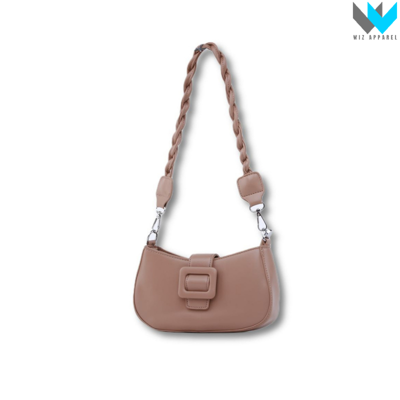 Tas Kulit Wanita Handbag Jinjing Kecil Pesta Coklat Premium Original - Wiz Apparel