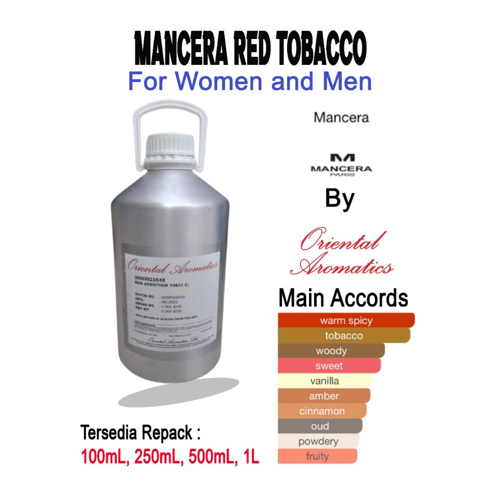 Biang / Bibit parfum murni Mancera Red Tobacco by Oa/100% Murni Tanpa Campuran