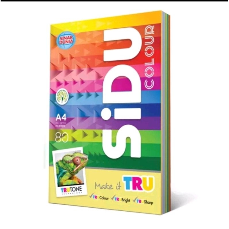 

Kertas HVS A4 80 Gr Warna Sidu