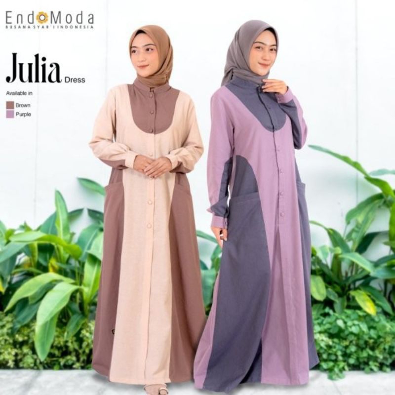 Endomoda Julia | Gamis Endomoda Julia | Gamis Endomoda Terbaru | Gamis Premium | Gamis Elegant | Gam