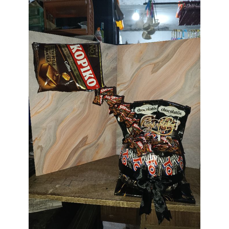 Snack tower permen tumpah snack tower warma hitam snack cake