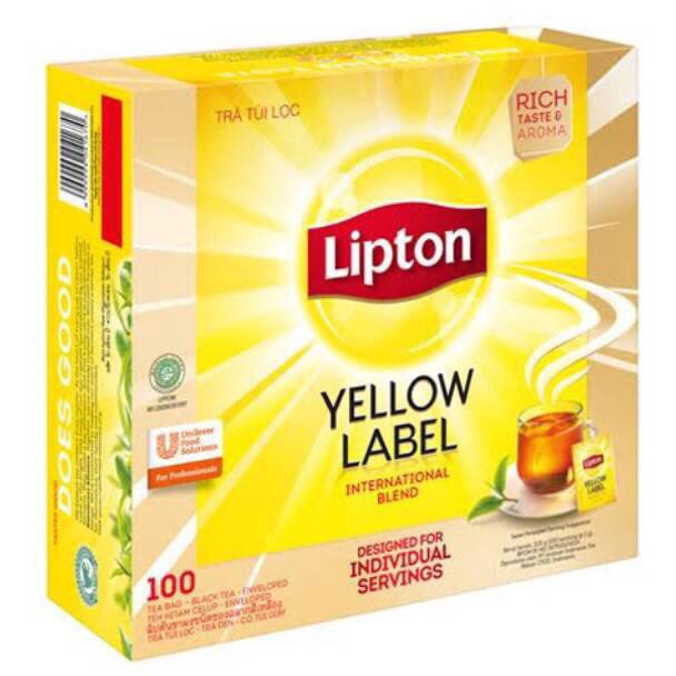 

T3rlku Lipton Yellow Label Tea Teh No Envelope isi 1 sheet 2gr Fast On
