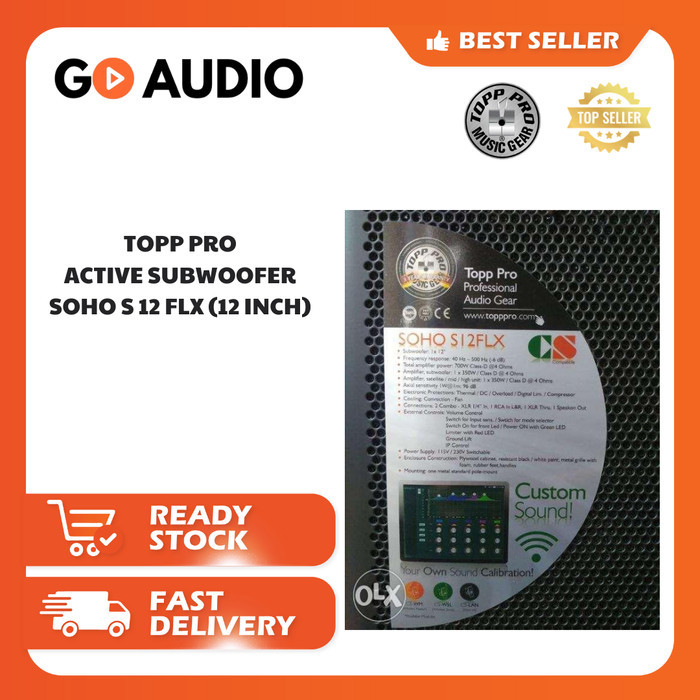 (JUAL 2 BUAH) TOPP PRO | Speaker Active Subwoofer SOHO S12 FLX 12 Inch Original
