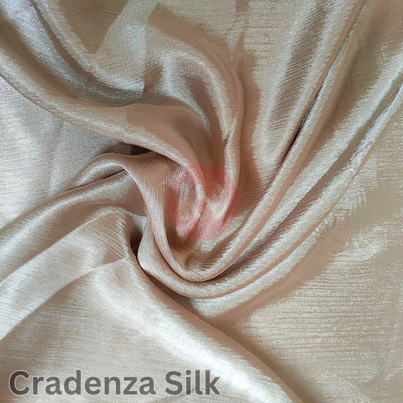 Kain Cradenza Silk - Satin Plisket [Harga Per 0.5 Meter]
