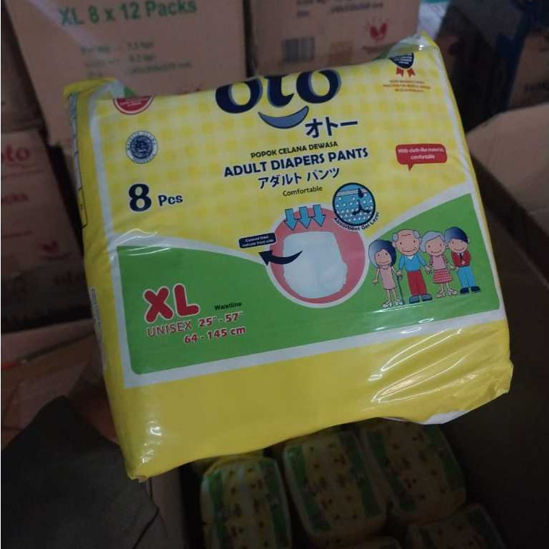 OTO Popok Celana Dewasa XL Isi 8 Pcs
