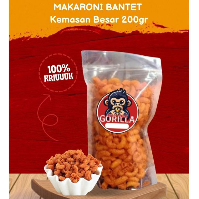 

MAKARONI GORILLA - MAKARONI BANTET RENYAH KEMASAN BESAR 200GR