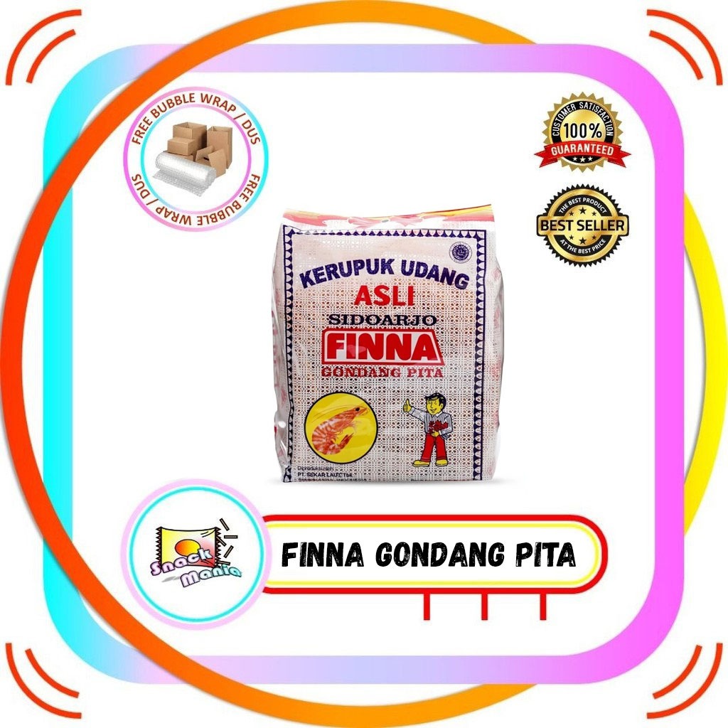 

FINNA Kerupuk Gondang Pita Krupuk Udang ~ 500 gr Shrimp Crackers