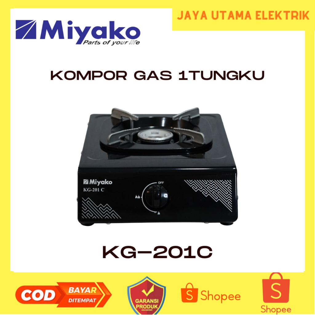 Kompor Gas Miyako KG-201 C Kompor 1 Tungku / kompor gas / kompor 1 tungku / kompor miyako / kompor