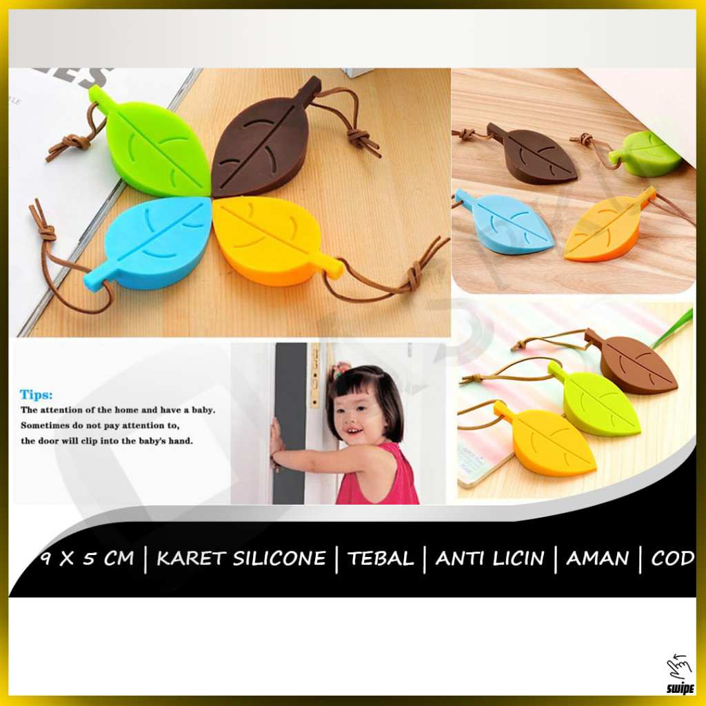 Ganjalan Bawah Pintu Daun Penahan Door Stopper Silikon Silicone Karet Pengganjal Anti Bentur