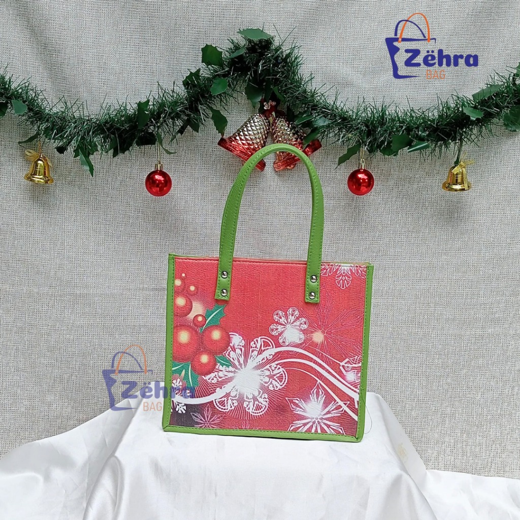 

TS-90 Tas Printing Tema Natal | Tas Cantik | Tas Hampers | Tas Natal | Tas Murah