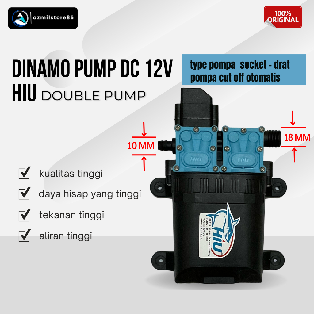 DINAMO PUMP DUAL PUMP HIU / SINLEADER DINAMO 4949 POMPA DC 12V