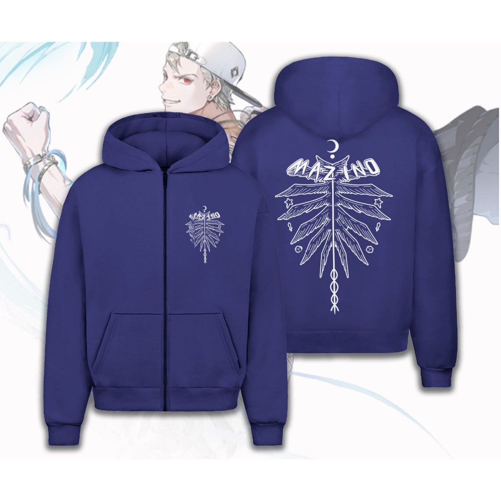 Hoodie zipper anak urek mazino /jaket resleting mazino wolhaiksong