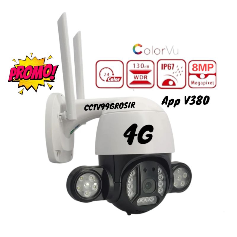 Kamera CCTV Gunakan Kartu SIM Card 4G PTZ Outdoor All Operator