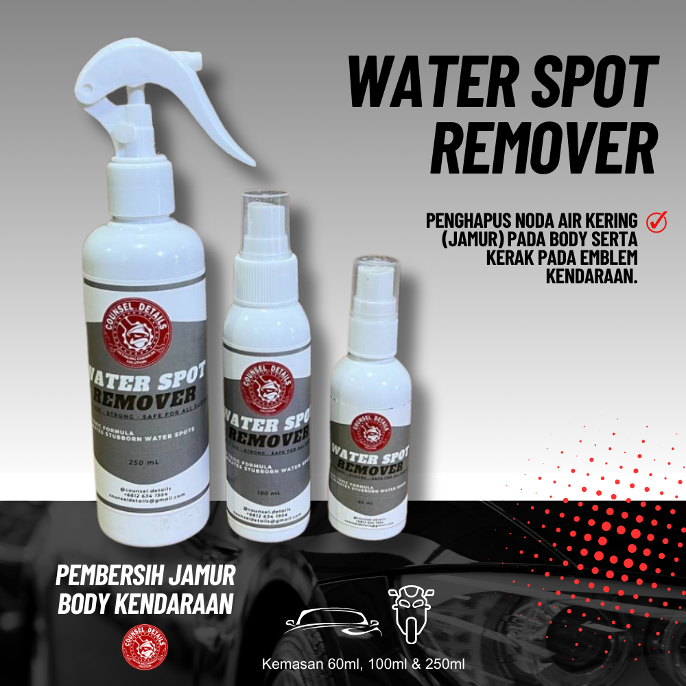 [ GRATIS Shampoo Wax 1 Sachet ] Pembersih Jamur Body Mobil Motor / Water Spot Remover Penghapus Noda