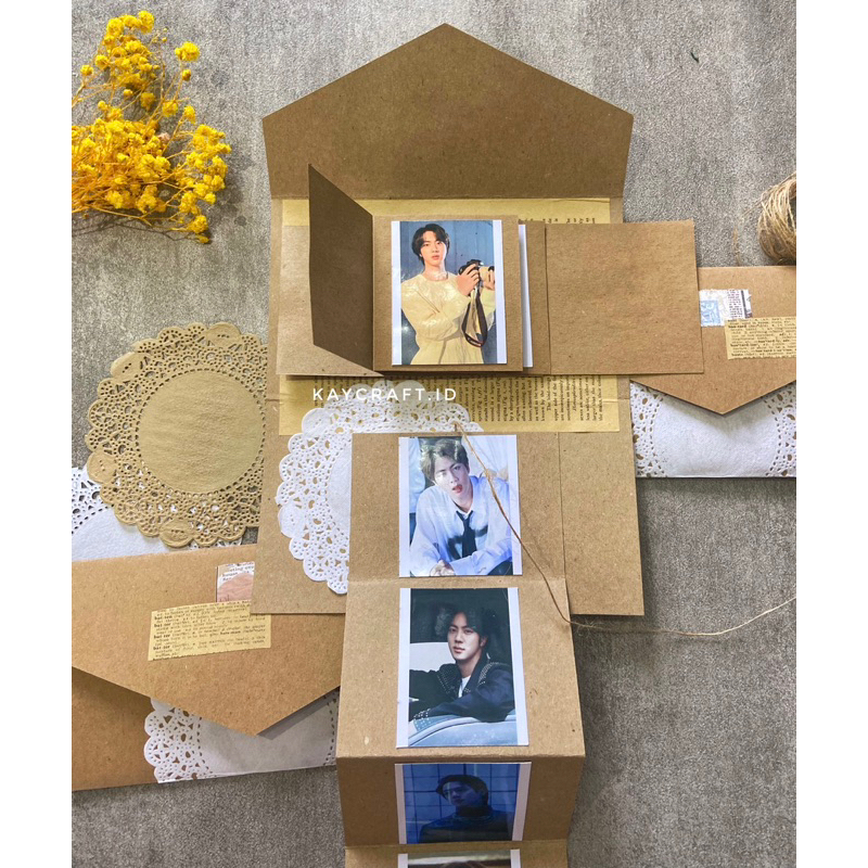 

AMPLOP UNIK ISI FOTO TEMPEL KE SCRAPBOOK ALBUM/BUKU/JURNAL