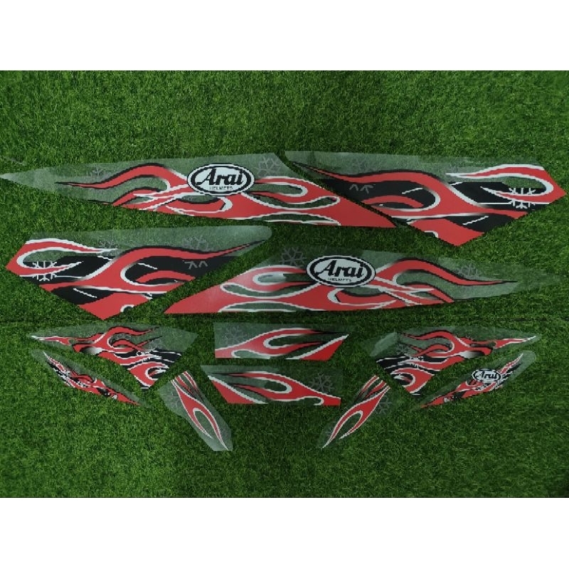 Striping Stiker Supra x 125 2006 Old Supra x 125 Batman Transparan Motif Custom Arai