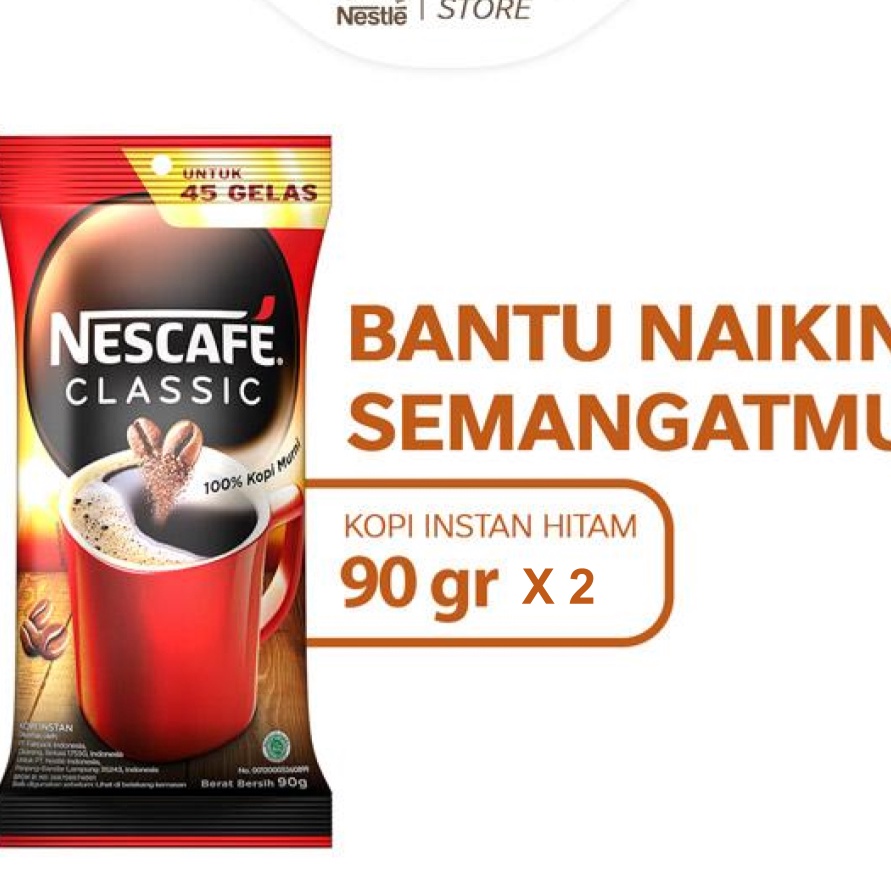 

Kode HFB36 Nescafe Classic Kopi Hitam Instan Pouch 9 gr