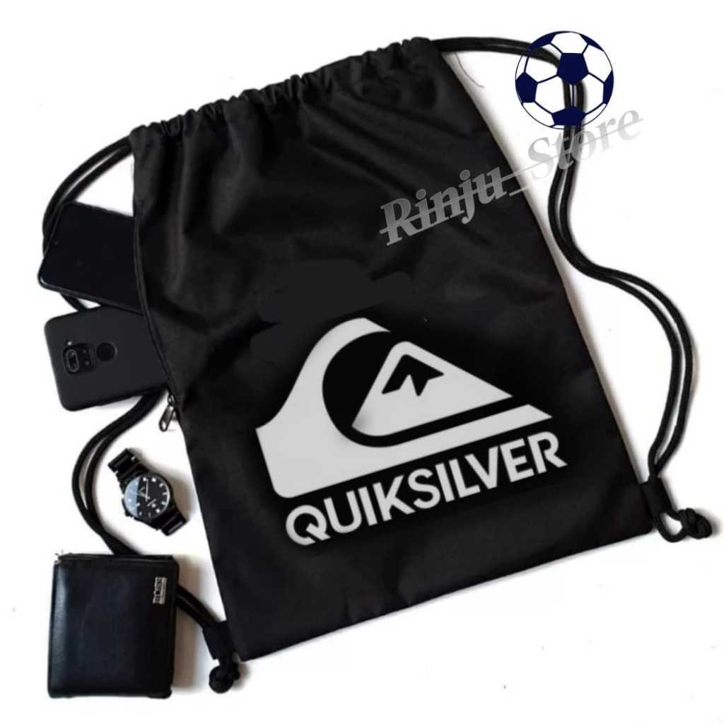 Tas Serut Futsal QS - Tas Ransel Logo QS Anti Air - Tas Serut Olahraga Cowok Cewek - Tas Serut Strin