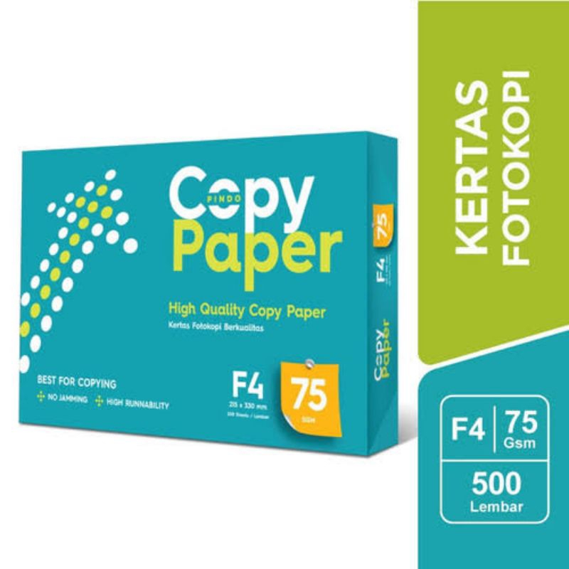

Kertas HVS Copy Paper F4 Folio 75 gr (Khusus Gojek Dan Grab)